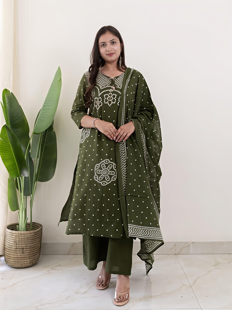Kurta embroidery work  with Designer sleeves(RD47)