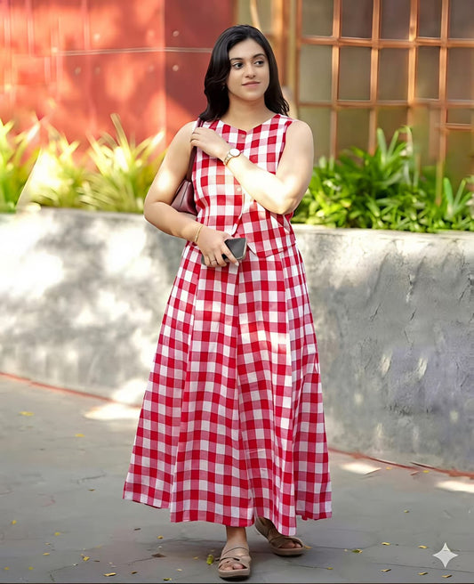 Pure love, pure cotton - this cotton skirt set is breezy(RD46)