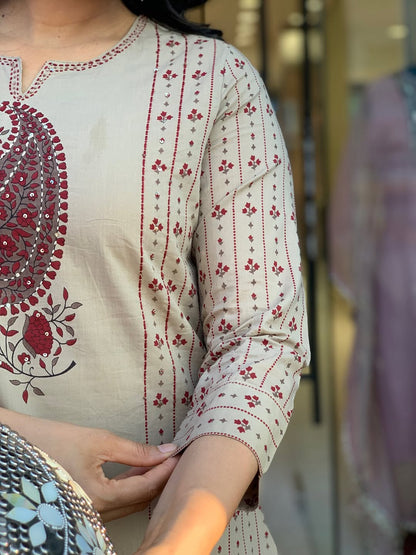 Premium cotton straight kurti dress (RD48)