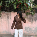 Elegant V-Neck Tunic & Palazzo Set  (CJ03)