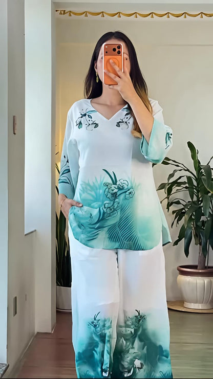 Premium Tie & Dye Cotton Co-ord Set (RD56)