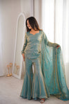Royal Elegance Embellished Sharara Set (RRRD47)