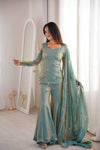 Royal Elegance Embellished Sharara Set (RRRD47)