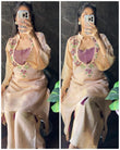Floral Handwork Organza Co-ord Set for Women (RRRD48)