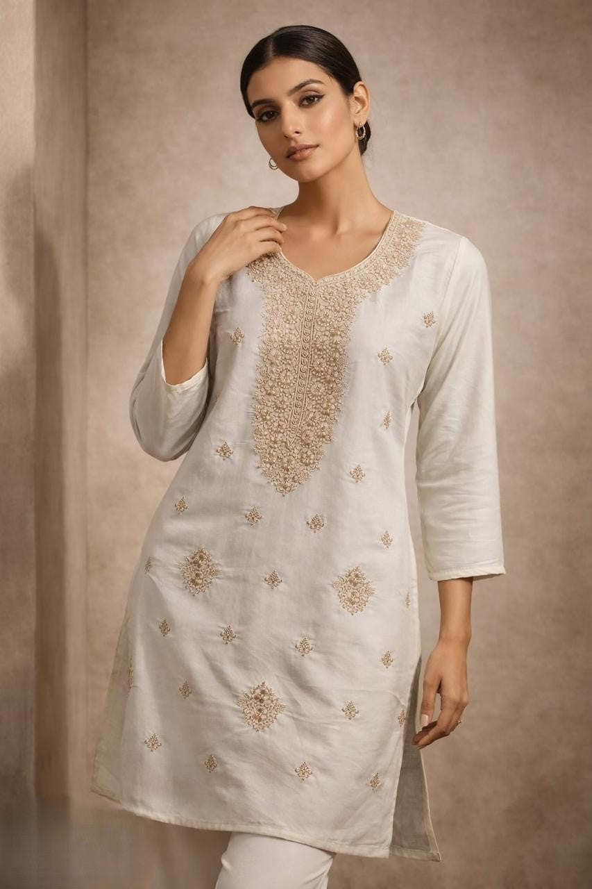 Designer Gold Work Kurta Pant Set for Women (RRRD50)