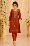 Designer Gold Work Kurta Pant Set for Women (RRRD50)