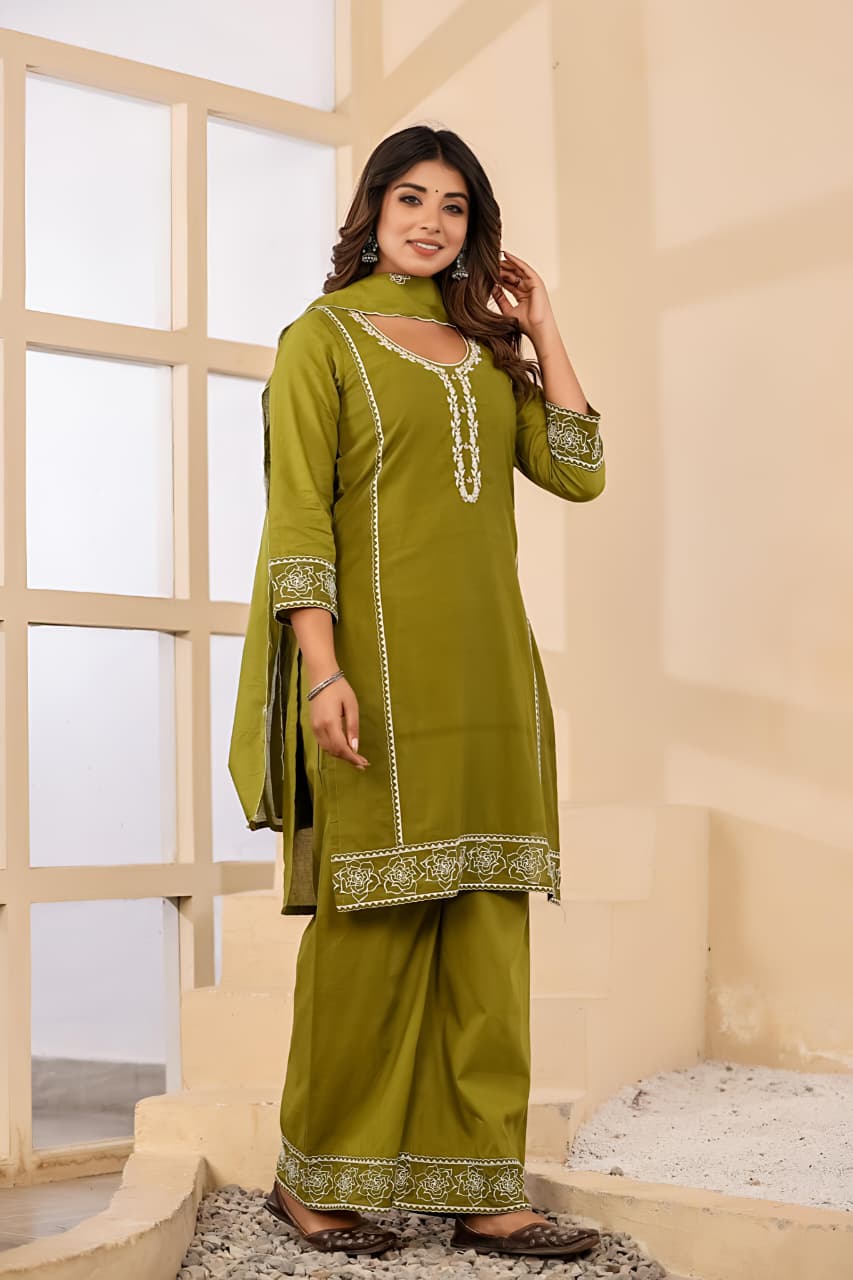 Meher Grace Three-Piece Suit Set (SWSK67)