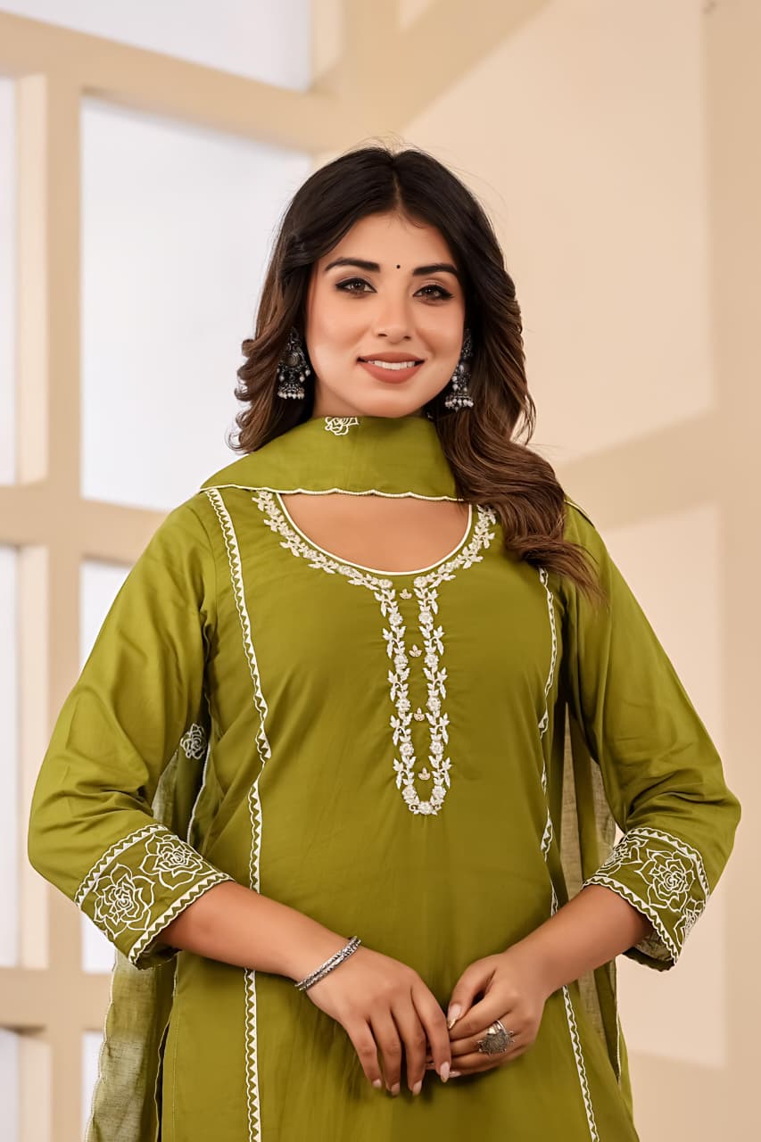 Meher Grace Three-Piece Suit Set (SWSK67)