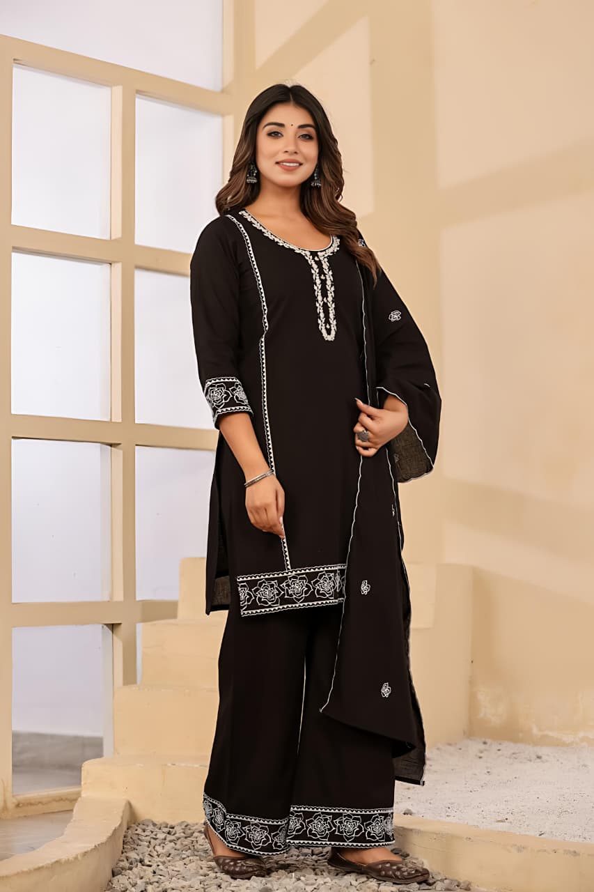 Meher Grace Three-Piece Suit Set (SWSK67)