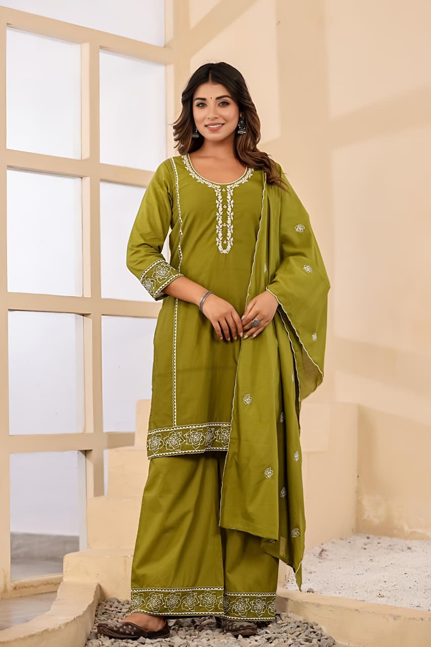 Meher Grace Three-Piece Suit Set (SWSK67)
