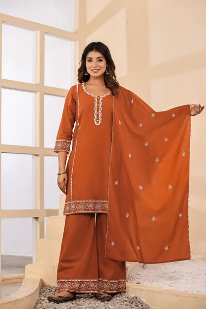 Meher Grace Three-Piece Suit Set (SWSK67)