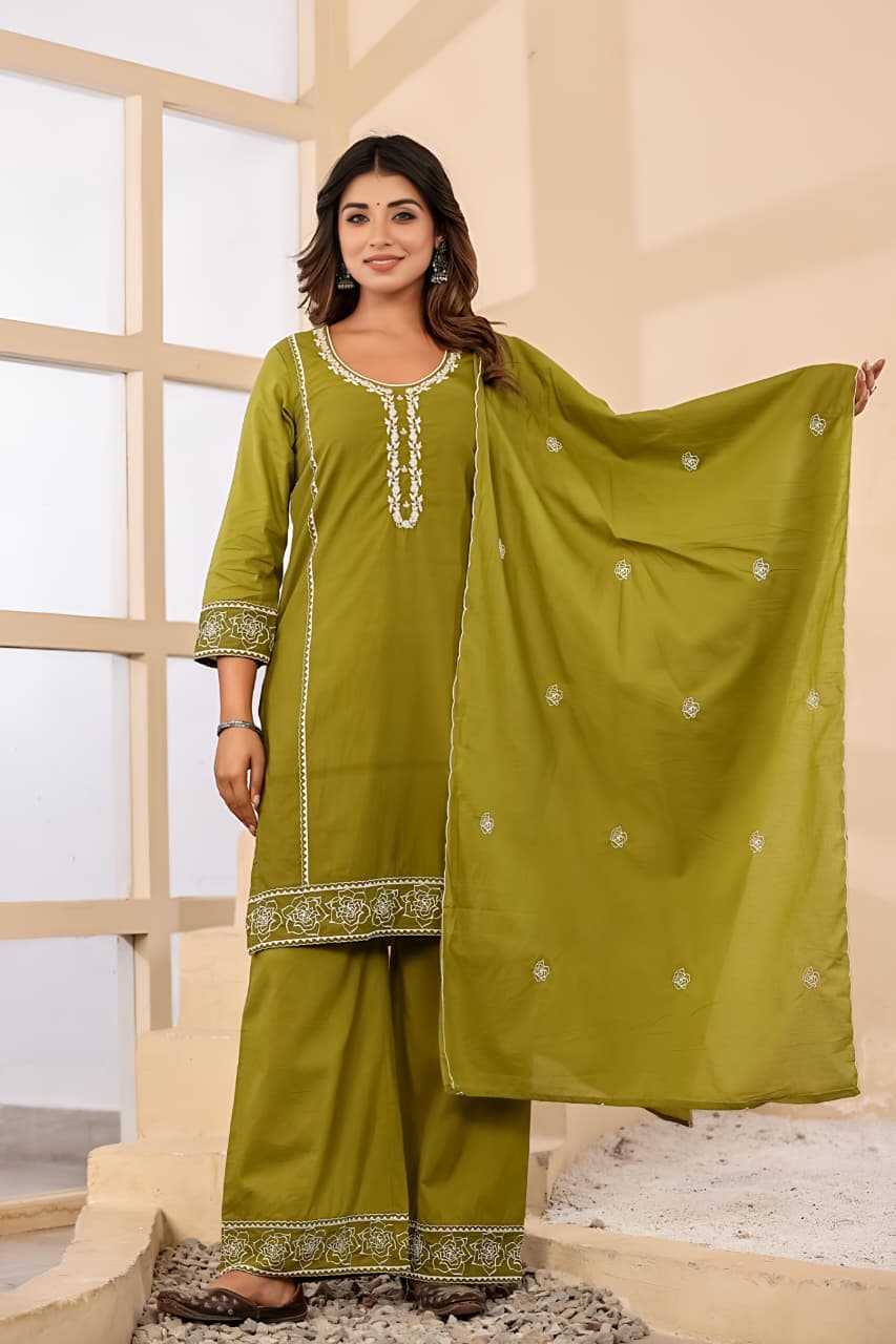 Meher Grace Three-Piece Suit Set (SWSK67)