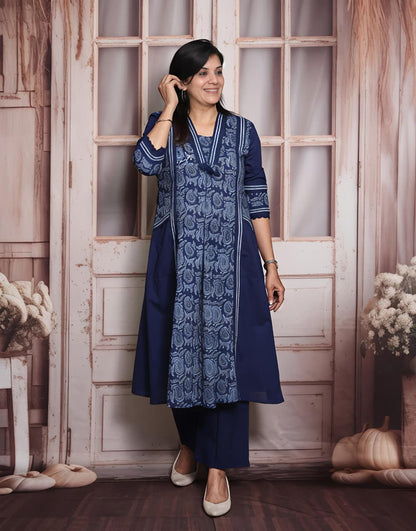Paisley Grace Cotton Kurta Pant Set (RD58)