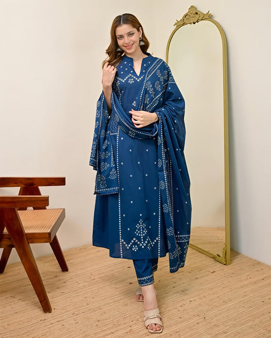 Royal Bandhani Grace Suit Set (RD59)