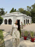 Rosette Floral Kurta Palazzo Dupatta Set (RD61)