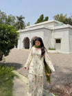 Rosette Floral Kurta Palazzo Dupatta Set (RD61)