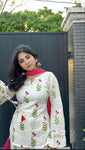 Rosette Floral Kurta Palazzo Dupatta Set (RD61)