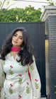 Rosette Floral Kurta Palazzo Dupatta Set (RD61)