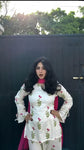 Rosette Floral Kurta Palazzo Dupatta Set (RD61)