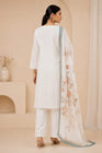 Royal Peacock Embroidered White Suit Set🤍🦚 (RRRD53)