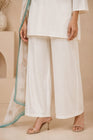 Royal Peacock Embroidered White Suit Set🤍🦚 (RRRD53)