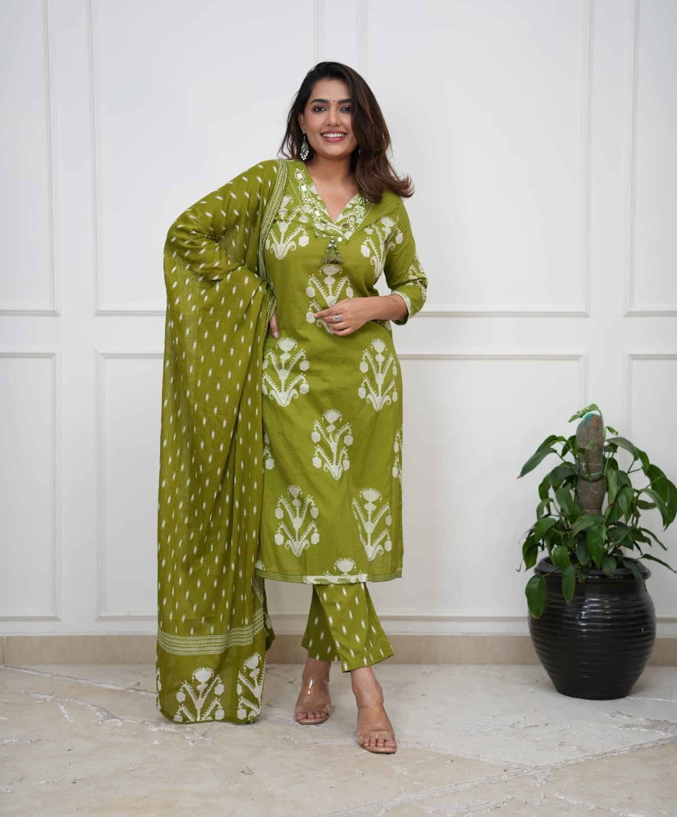 Meher Printed Cotton Suit Set with Dupatta (RD65)