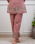 Premium Embroidered Cotton Co-Ord Set for Women (SWSK72)