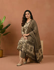 Beige & Brown Ethnic Suit Set (RS03)