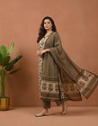 Beige & Brown Ethnic Suit Set (RS03)