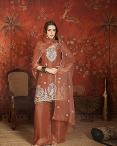✨ Premium Embroidered Sharara Set ✨ (RRRD60)