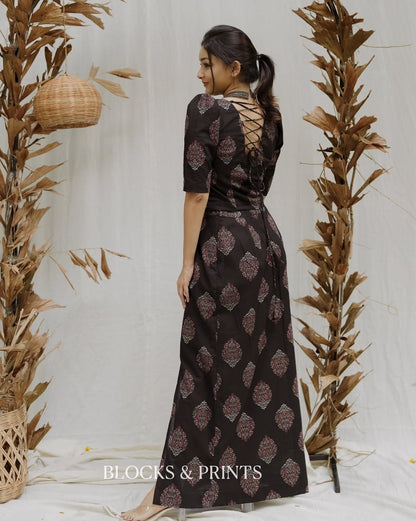Elegant Block Print Co-Ord Set for Women (RS05)