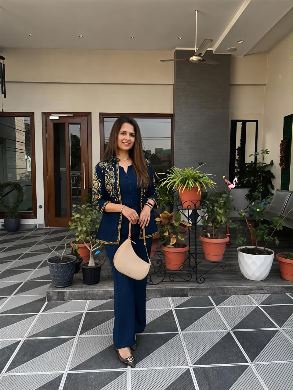 Embroidered Cotton Flex Co-Ord Set for Women (RS04)
