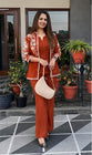 Embroidered Cotton Flex Co-Ord Set for Women (SWSK71)