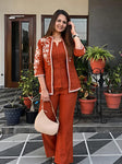 Embroidered Cotton Flex Co-Ord Set for Women (SWSK71)