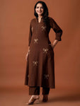 Bow Embroidered Cotton Dress (CJ05)