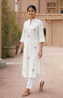 Bow Embroidered Cotton Dress (CJ05)