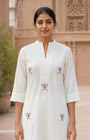Bow Embroidered Cotton Dress (CJ05)