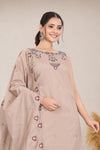 Elegant Embroidered Cotton 3-Piece Suit Set with Dupatta (RD74)
