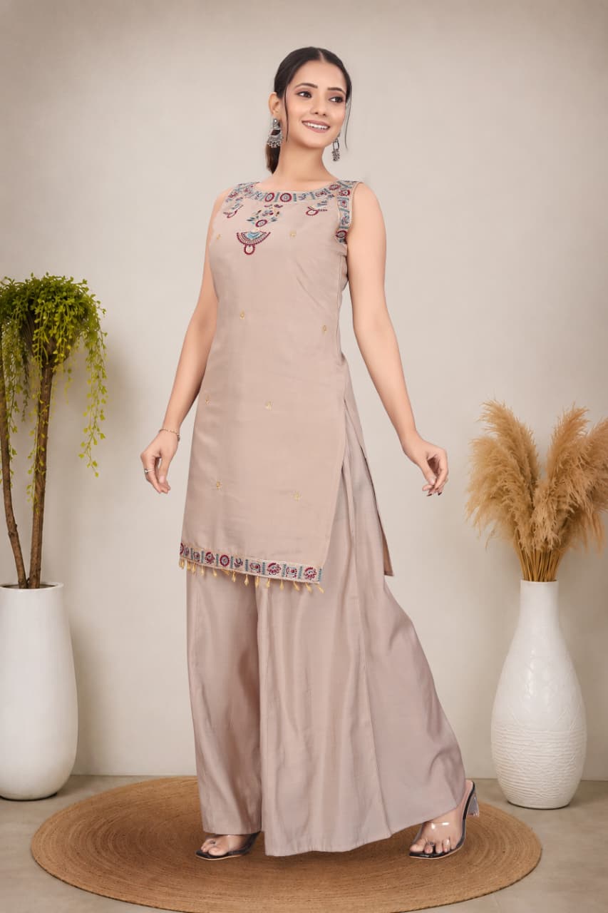 Elegant Embroidered Cotton 3-Piece Suit Set with Dupatta (RD74)