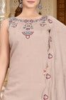 Elegant Embroidered Cotton 3-Piece Suit Set with Dupatta (RD74)