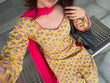 Yellow Printed Kurta Palazzo Set with Contrast Dupatta (RS08)