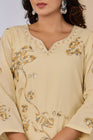 Elegant Floral Embroidered 3-Piece Suit Set (SWSK75)