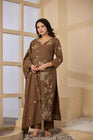 Elegant Floral Embroidered 3-Piece Suit Set (SWSK75)