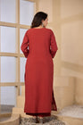 Elegant Floral Embroidered 3-Piece Suit Set (SWSK75)