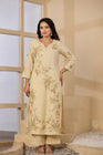 Elegant Floral Embroidered 3-Piece Suit Set (SWSK75)