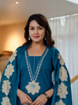 Elegant Floral Printed Embroidered 3-Piece Suit Set (SWSK75) (Copy)