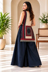Printed Kurta Set with Wide-Leg Palazz (RD77)