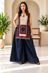 Printed Kurta Set with Wide-Leg Palazz (RD77)