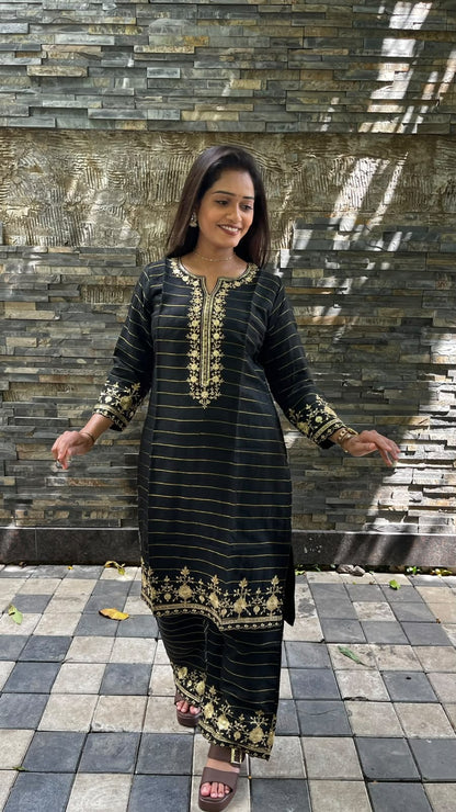 Elegance Embroidered Suit Set (RRRD66 RR TULSHI)