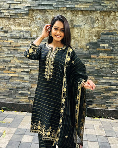 Elegance Embroidered Suit Set (RRRD66 RR TULSHI)